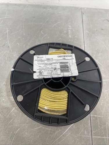 Cerrowire yellow awg - yellow, 18
